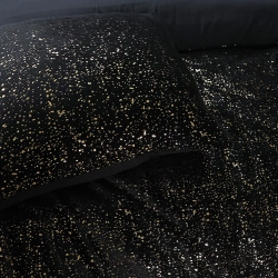 Posteljina od flanelskog flisa 240x200/220 sa zlatnim uzorkom Glamour Flannel