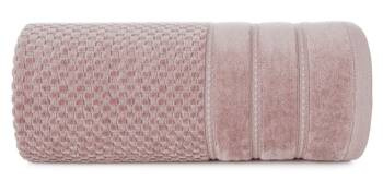 Pahuljasti ručnik 50x90 cm s reljefnom kariranom teksturom i baršunastim rubom, 500 g/m2 Adore