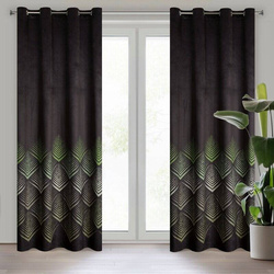 Zavjesa 140x250 od baršuna ukrašena geometrijskim uzorkom Angelina Zavjesa 140x250  ANGELINA baršunasta