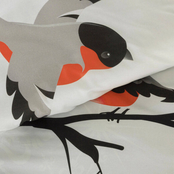 Božićne posteljine 220x200 od visokokvalitetnog pamučnog satena s božićnim motivom Berry