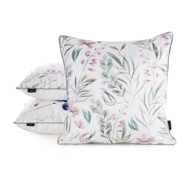 Baršunasta jastučnica 45x45 ukrašena botaničkim printom VELVET