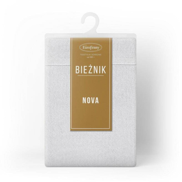 Nadstolnjak bijeli s ukrasnim rubom 40x180 Stella 2