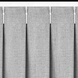 Zavjesa s lanenim tkanjem s melange efektom, 125x270 cm FLEX 1:1,5 - Jula