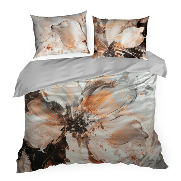 Posteljina 160x200 cm od  egipatskog pamučnog makosatina, s dizajnerskim printom Eve Minge