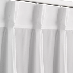 Bijela šifonska zavjesa 230x170 cm FLEX 1:1,5 - Ruby