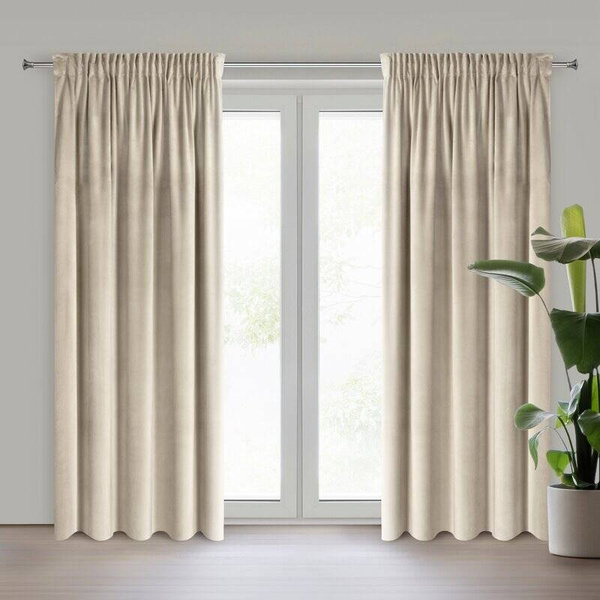 Zavjesa 140x270 na traci MARLEN baršunasta