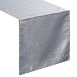 Sivi nadstolnjak ukrašen sjajnim, nježnim uzorkom, otporan na mrlje  40x140 Edna