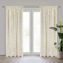 Zavjesa 140x270 , baršun, s printom sitnih listića Felis