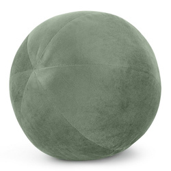 Ukrasni jastuk, kugla O 24 cm od baršuna s kontrastnim rubom Gaja