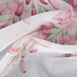 Zavjesa s motivom ružičastog cvijeta 140x250 JULIETA