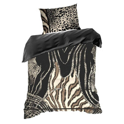 Ekskluzivni set posteljine 140x200 cm od macosatina s dizajnerskim uzorkom i životinjskim motivom  Eva minge 14