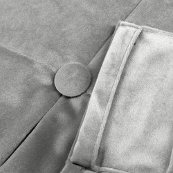 Baršunasta zavjesa ukrašena dubokim naborima i gumbima 85x250 cm (dimenzije zavjese dane nakon sklapanja) zavjesa s tregerima - ALITA