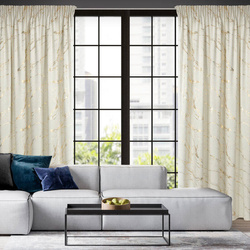 Gotova zavjesa 140x270 od baršuna ukrašena sjajnim mramorom Molly