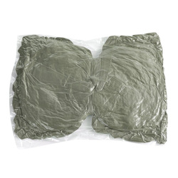 Baršunasti jastuk s punjenjem u obliku mašne 55x35 cm, obrubljen volanima,