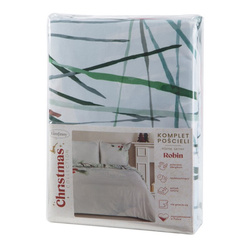 Set božićne posteljine 140x200 od mikrovlakana, ukrašen božićnim printom