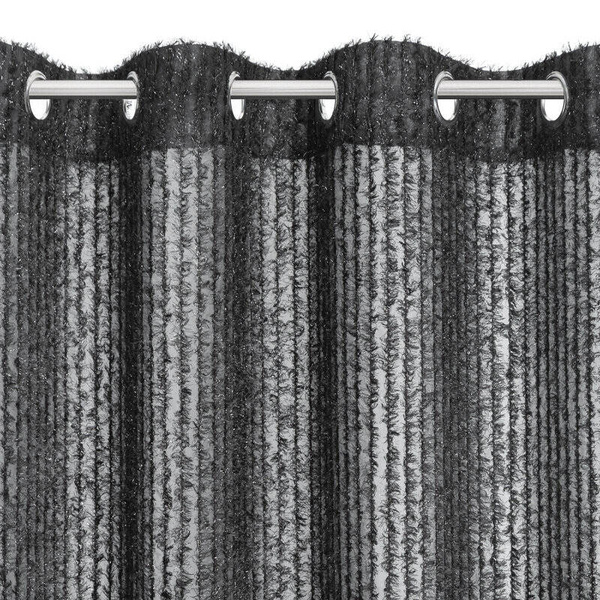 EVA MINGE gotova zavjesa 135x250 od šifona ukrašena moher koncem Selma