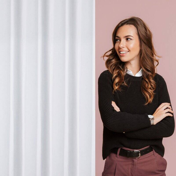 Zavjesa 135x270 od laganog šifona nježnog sjaja Arleta