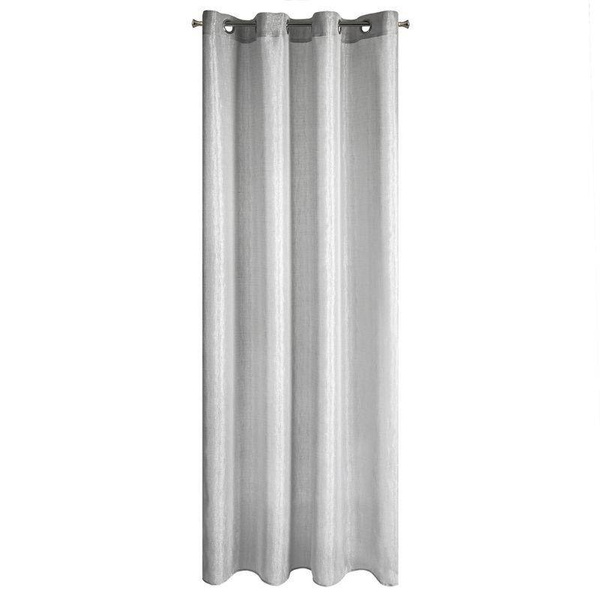 Zavjesa sa sjajnim koncem 140x250 cm siva boja Elicia