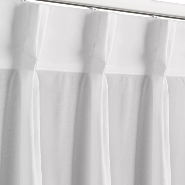 Bijela šifonska zavjesa 80x270 cm FLEX 1:1,5 - Ruby