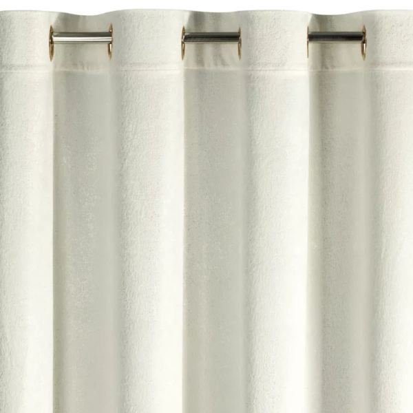 Baršunasta zavjesa ukrašena sjajnim printom, 135x250 cm, zlatne rupice - BETHY