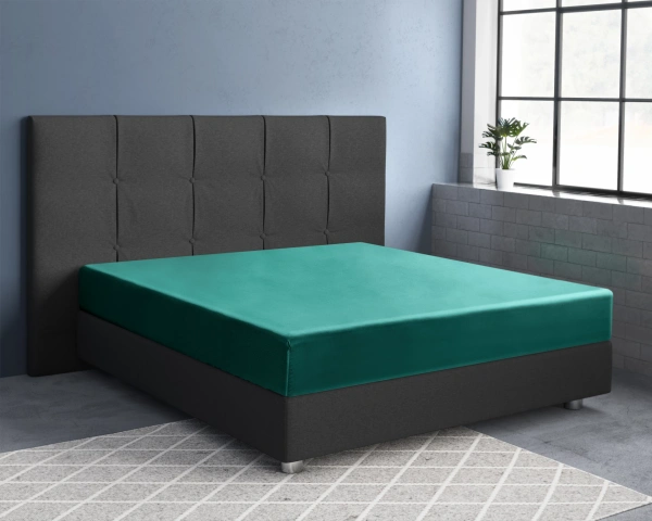 Premium plahta pamučni saten s gumicom 200x220 + 30 cm