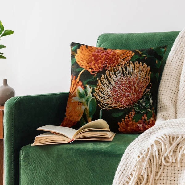 Jacquard jastučnica GOBELIN s motivom egzotične biljke 45x45