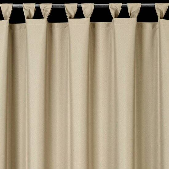 Zavjesa za terasu 155x200 boja krem/ svijetlo bež od nepromočive tkanine sa čičak trakama GARDEN