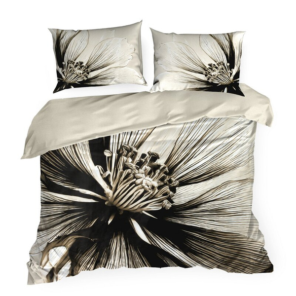 Posteljina 140x200 cm od pamučnog satena s cvjetnim uzorkom SPRING