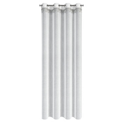 Božićna zavjesa od gaze ukrašena aplikacijom s motivom zvijezde, 140x250 cm - XMAS