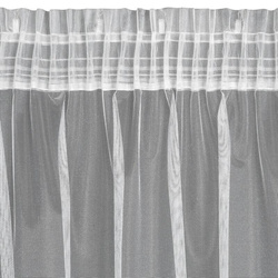 Zavjesa SARI na traci 400x145 cm bijela