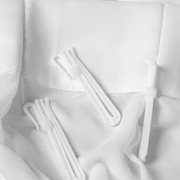 Bijela šifonska zavjesa 230x170 cm FLEX 1:1,5 - Ruby