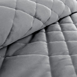 Baršunasti prekrivač za krevet 240x220 cm s geometrijskim šavovima RIA 6