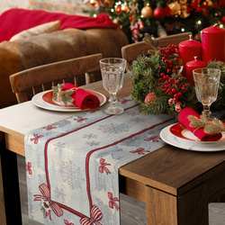 Tapiserijski nadstolnjak 40x100 cm ukrašen božićnim motivom