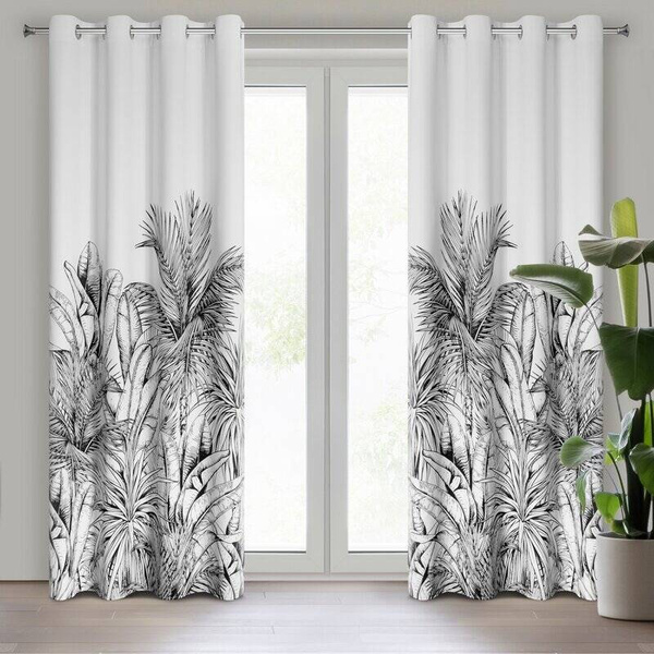 Zavjesa za zamračivanje s botaničkim motivom 140x250 Nerina