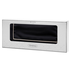 Stolnjak, salveta 85x85 ukrašen trakom i nježnim srebrnim obrubom u elegantnom pakiranju