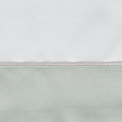 Prirodni stolnjak s ukrasnim volanom maslinaste boje i bež obrubom 145x300 Sylvia