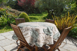 GARDEN okrugli stolnjak ∅ 150 cm za terasu i balkon od nepromočive tkanine