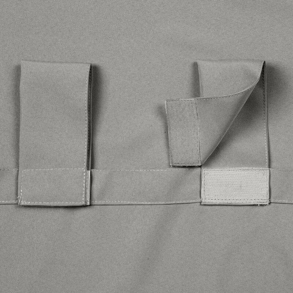 Zavjesa za terasu 155x200 boj srebrna od nepromočive tkanine sa čičak trakama, GARDEN