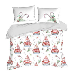 Božićna posteljina s printom božićnih bombona 220x200 mikrovlakno Candy