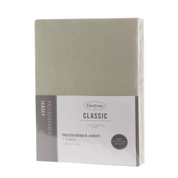 Pamučna plahta s gumicom 180x200 vis.30 cm gramature 140 g/m2 Jersey