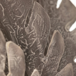 Ukrasna grana, tri lista monstere 56cm , ukrasni umjetni cvijet