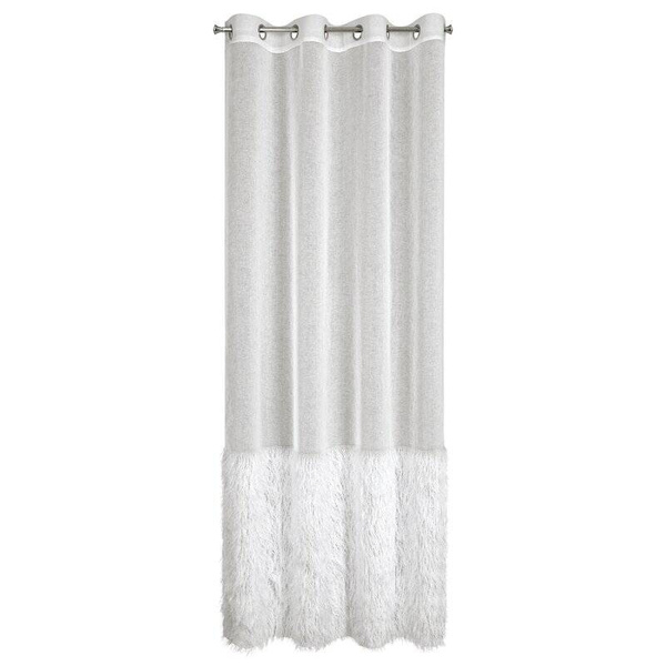 Zavjesa 140x250 od gaze ukrašena moher koncem MARGARET 2 