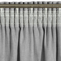 Zavjesa od tkanine s lanom u eko stilu 140x300 trakastaJudita