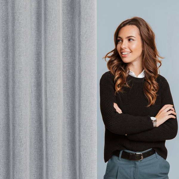 Zavjesa 140x250  ANGELICA sa strukturom kiše