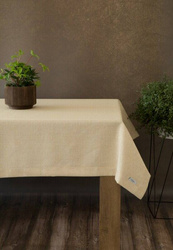 Stolnjak 140x180 s lanenim tkanjem i sjajnim koncem, završen dvostrukom trakom na rubovima BIANCA 1