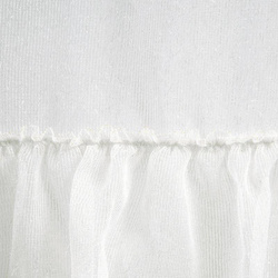 Gotova zavjesa bijela sa volanima na dnu 140x270 trakasta Ramona