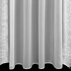 Zavjesa LUISA na traci 140x270 cm bijela