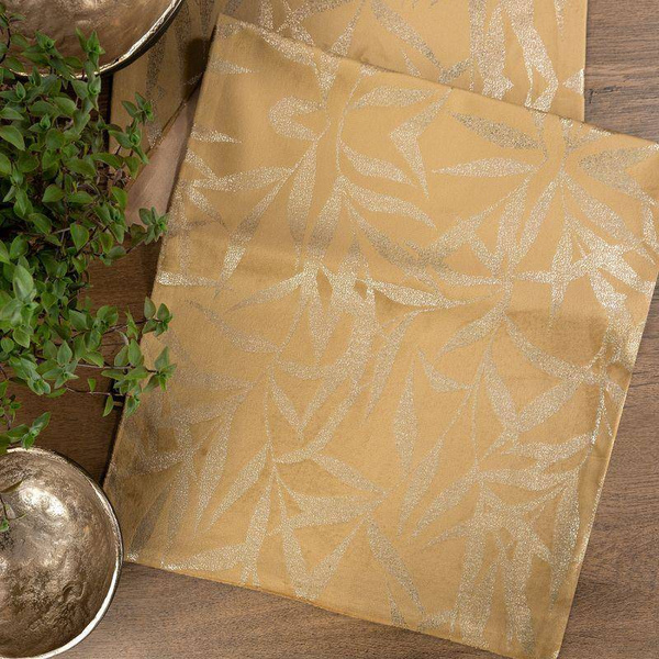 Baršunasti nadstolnjak s nježnim svijetlozlatnim grančicama 35 x 180 Blink 15