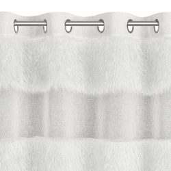 Zavjesa 140x250 od gaze ukrašena moher koncem Margaret 3