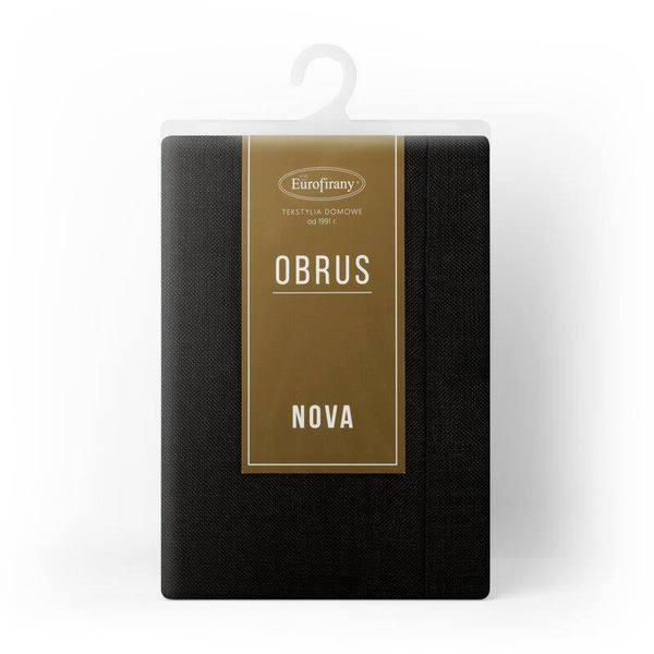 Crni stolnjak sa ukrasnim rubom 145x260 Stella 2